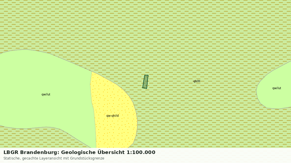 Statische Kartenansicht: LBGR Brandenburg: Geologische Übersicht 1:100.000