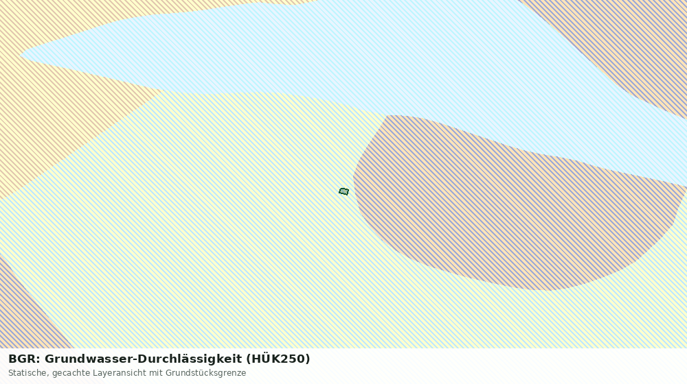 Statische Kartenansicht: BGR: Grundwasser-Durchlässigkeit (HÜK250)