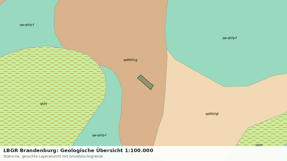 Statische Kartenansicht: LBGR Brandenburg: Geologische Übersicht 1:100.000