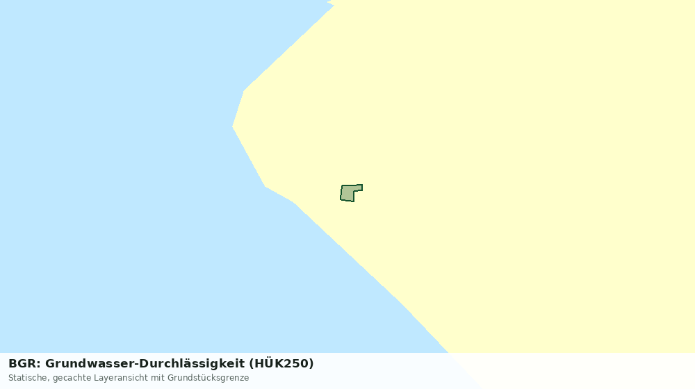 Statische Kartenansicht: BGR: Grundwasser-Durchlässigkeit (HÜK250)