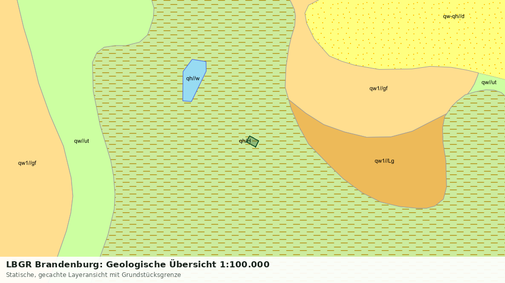 Statische Kartenansicht: LBGR Brandenburg: Geologische Übersicht 1:100.000