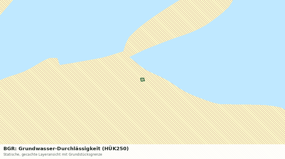 Statische Kartenansicht: BGR: Grundwasser-Durchlässigkeit (HÜK250)