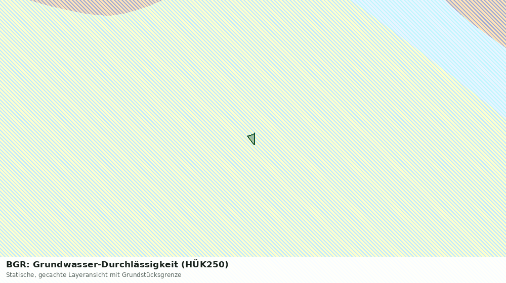 Statische Kartenansicht: BGR: Grundwasser-Durchlässigkeit (HÜK250)