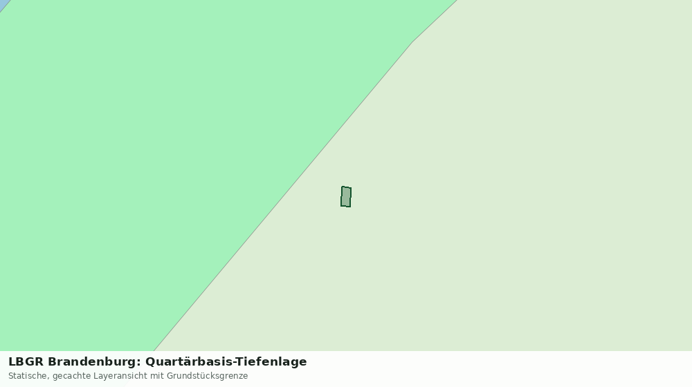 Statische Kartenansicht: LBGR Brandenburg: Quartärbasis-Tiefenlage