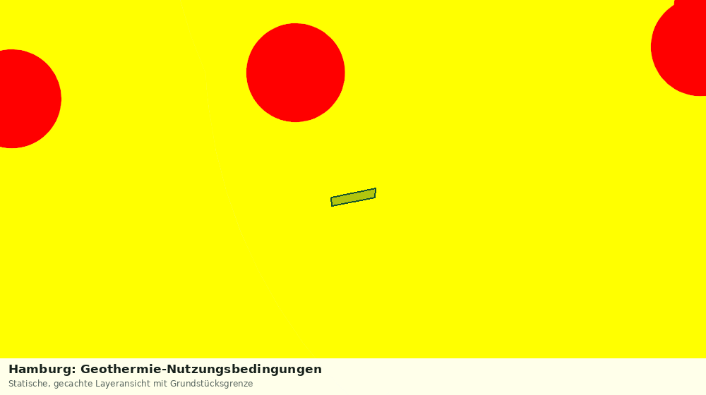 Statische Kartenansicht: Hamburg: Geothermie-Nutzungsbedingungen