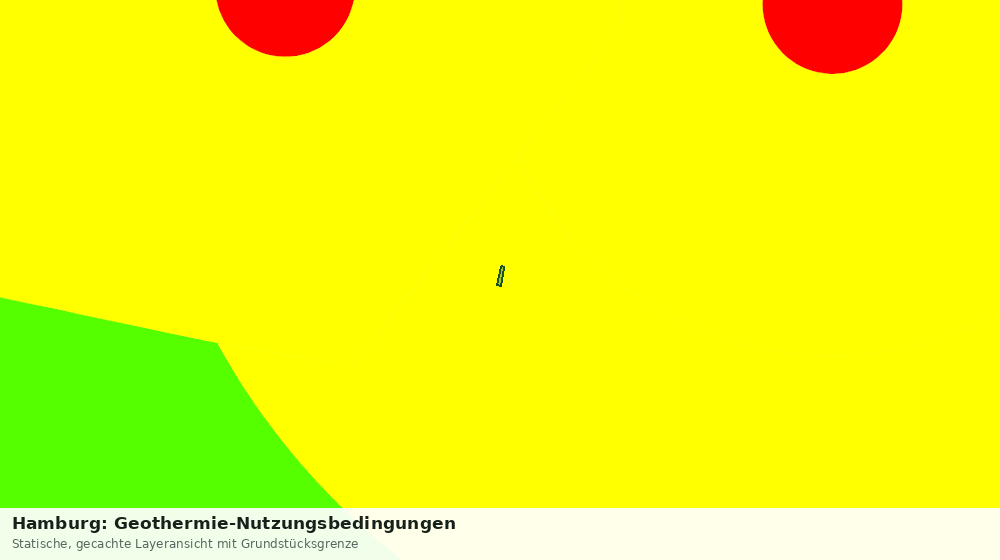 Statische Kartenansicht: Hamburg: Geothermie-Nutzungsbedingungen