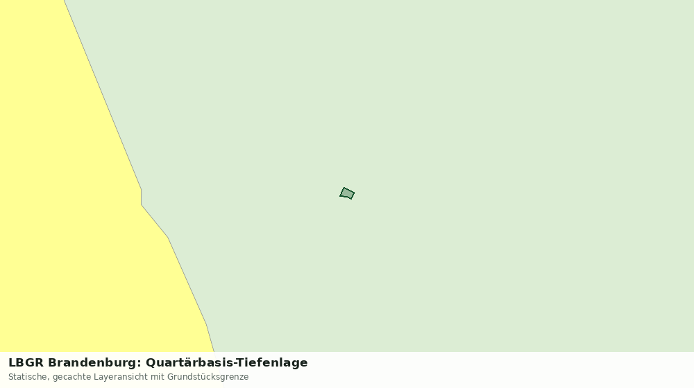 Statische Kartenansicht: LBGR Brandenburg: Quartärbasis-Tiefenlage