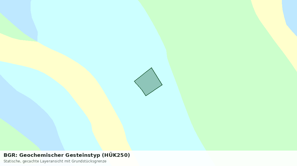 Statische Kartenansicht: BGR: Geochemischer Gesteinstyp (HÜK250)