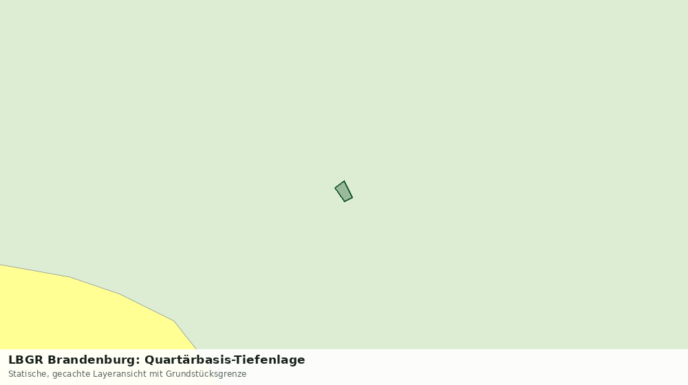 Statische Kartenansicht: LBGR Brandenburg: Quartärbasis-Tiefenlage
