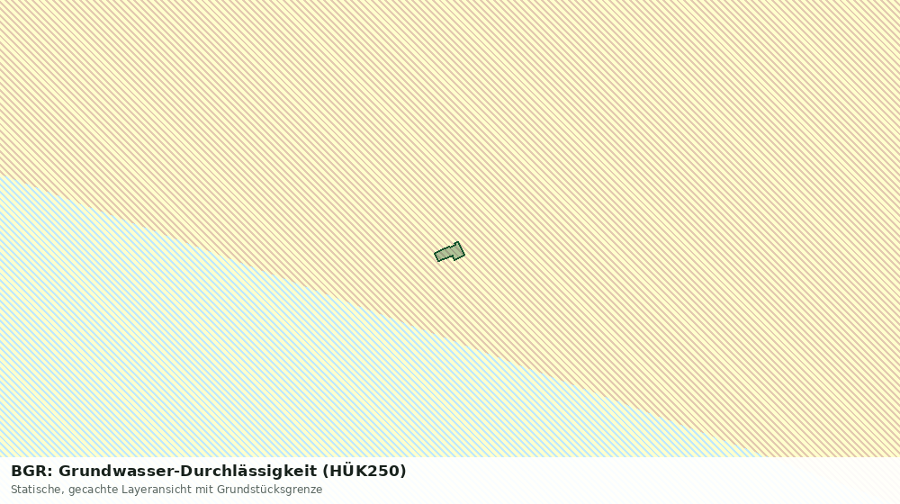 Statische Kartenansicht: BGR: Grundwasser-Durchlässigkeit (HÜK250)