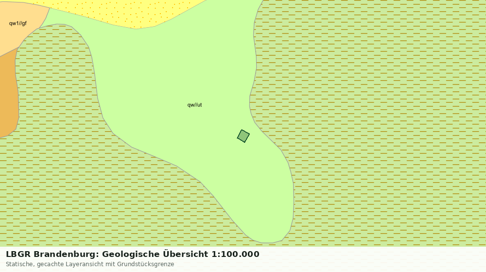 Statische Kartenansicht: LBGR Brandenburg: Geologische Übersicht 1:100.000