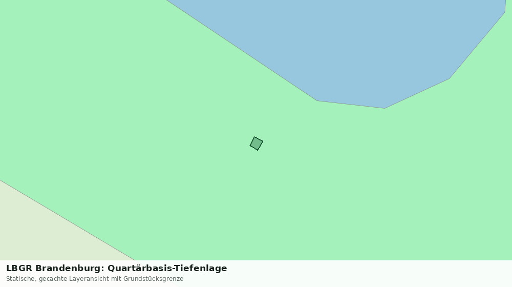 Statische Kartenansicht: LBGR Brandenburg: Quartärbasis-Tiefenlage