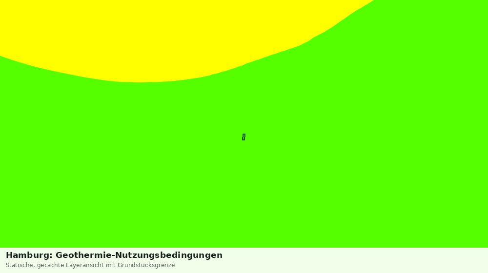 Statische Kartenansicht: Hamburg: Geothermie-Nutzungsbedingungen