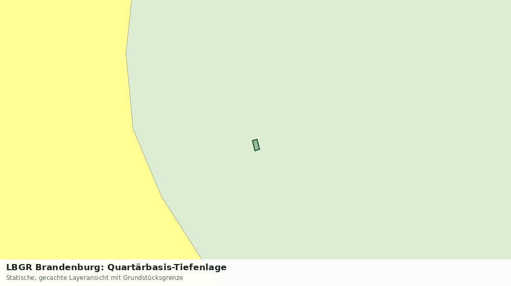 Statische Kartenansicht: LBGR Brandenburg: Quartärbasis-Tiefenlage