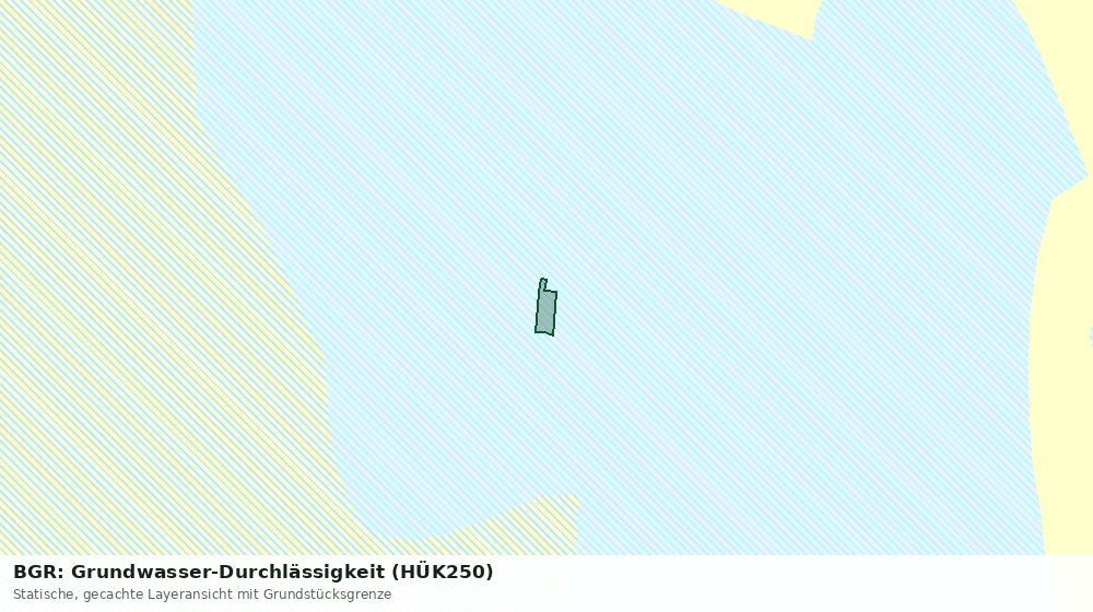 Statische Kartenansicht: BGR: Grundwasser-Durchlässigkeit (HÜK250)