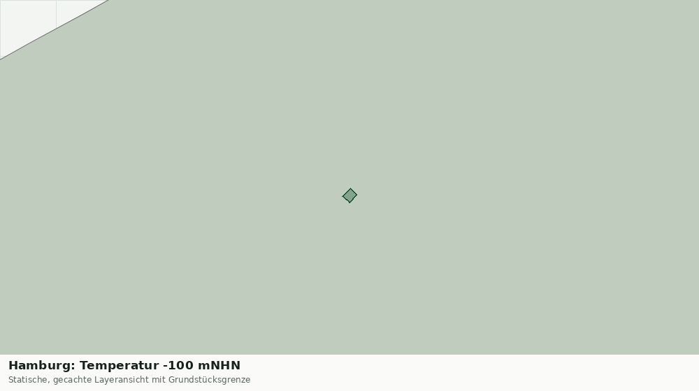 Statische Kartenansicht: Hamburg: Temperatur -100 mNHN
