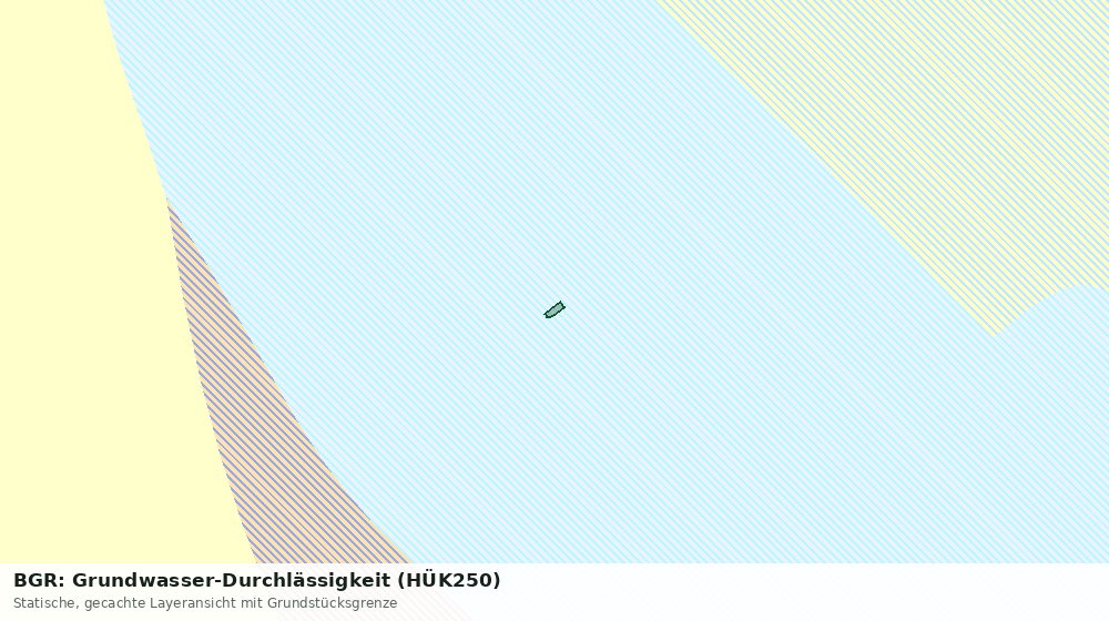 Statische Kartenansicht: BGR: Grundwasser-Durchlässigkeit (HÜK250)