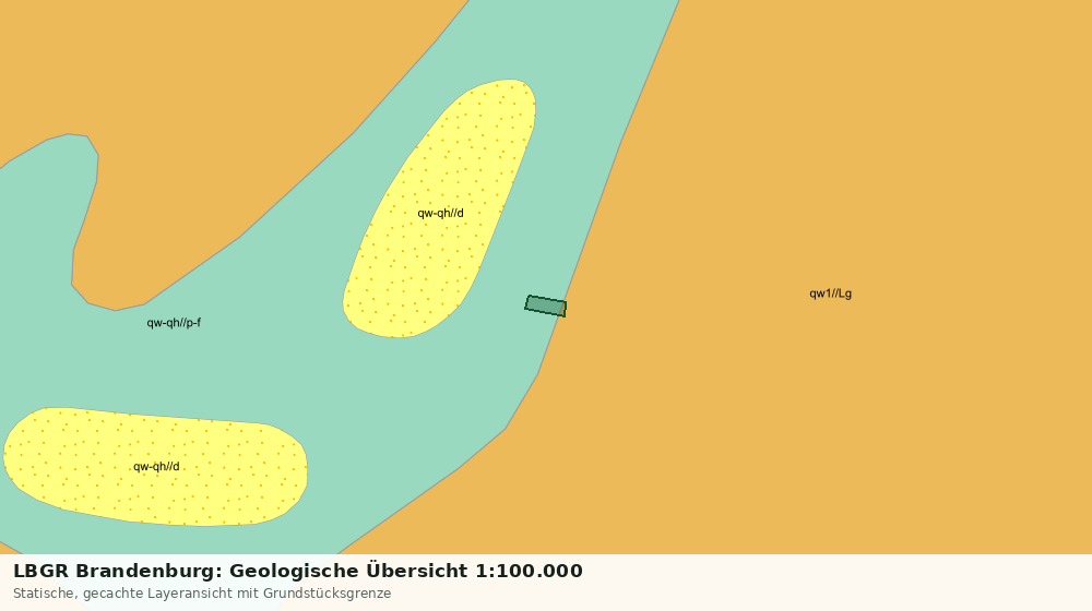 Statische Kartenansicht: LBGR Brandenburg: Geologische Übersicht 1:100.000