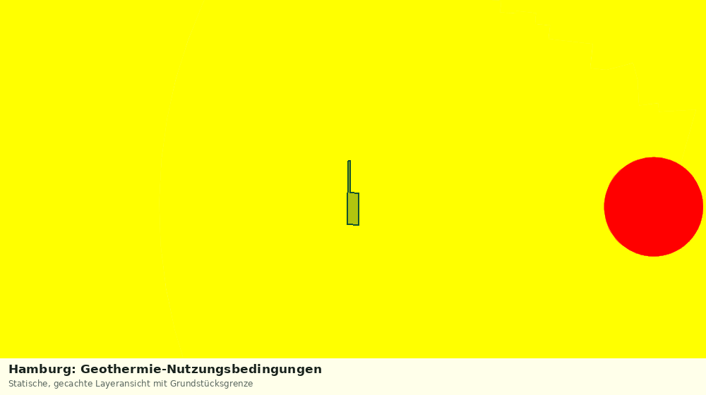Statische Kartenansicht: Hamburg: Geothermie-Nutzungsbedingungen
