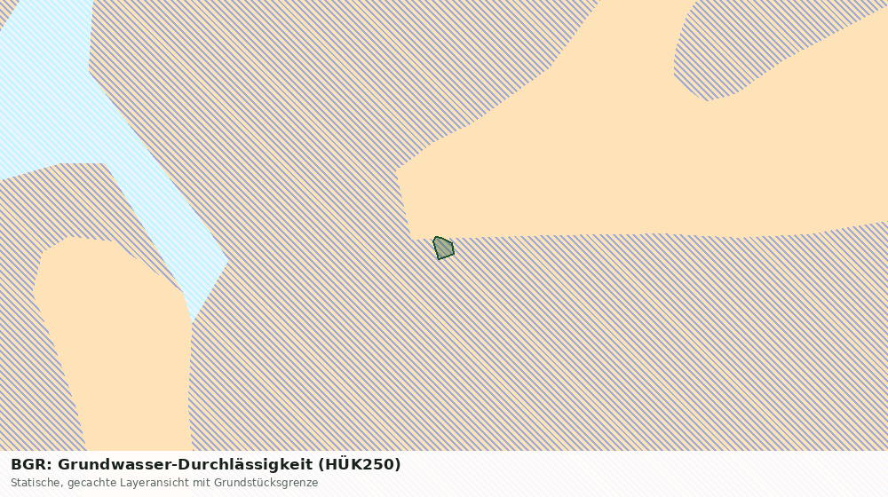 Statische Kartenansicht: BGR: Grundwasser-Durchlässigkeit (HÜK250)