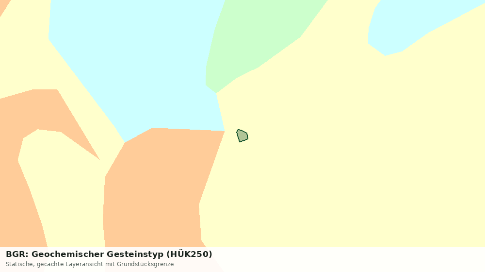 Statische Kartenansicht: BGR: Geochemischer Gesteinstyp (HÜK250)