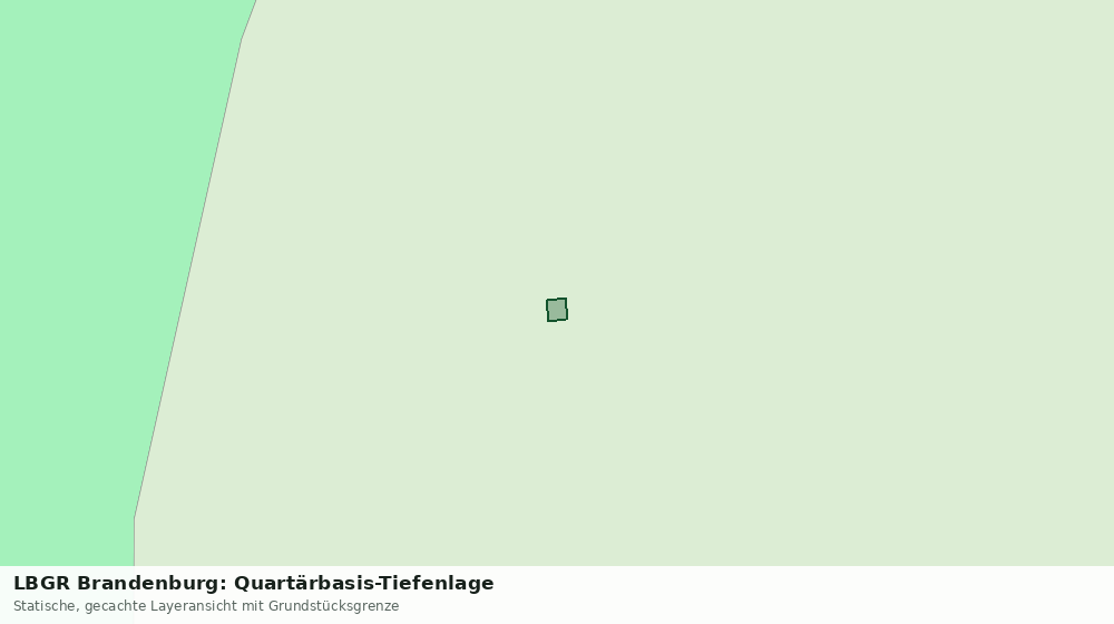 Statische Kartenansicht: LBGR Brandenburg: Quartärbasis-Tiefenlage
