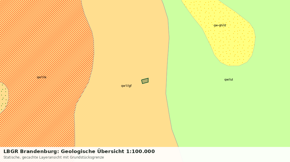 Statische Kartenansicht: LBGR Brandenburg: Geologische Übersicht 1:100.000