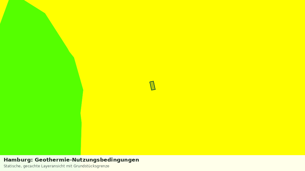 Statische Kartenansicht: Hamburg: Geothermie-Nutzungsbedingungen