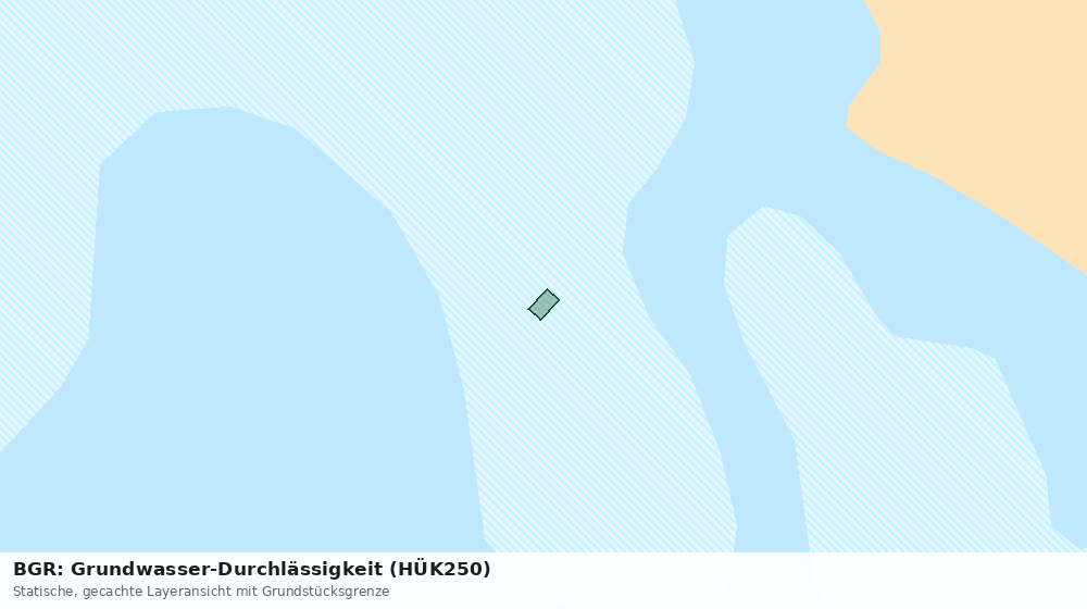 Statische Kartenansicht: BGR: Grundwasser-Durchlässigkeit (HÜK250)