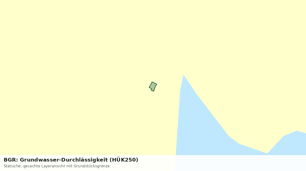 Statische Kartenansicht: BGR: Grundwasser-Durchlässigkeit (HÜK250)
