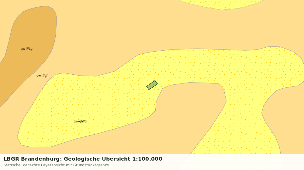 Statische Kartenansicht: LBGR Brandenburg: Geologische Übersicht 1:100.000