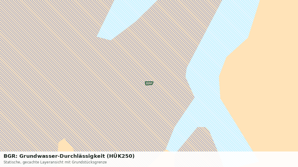 Statische Kartenansicht: BGR: Grundwasser-Durchlässigkeit (HÜK250)