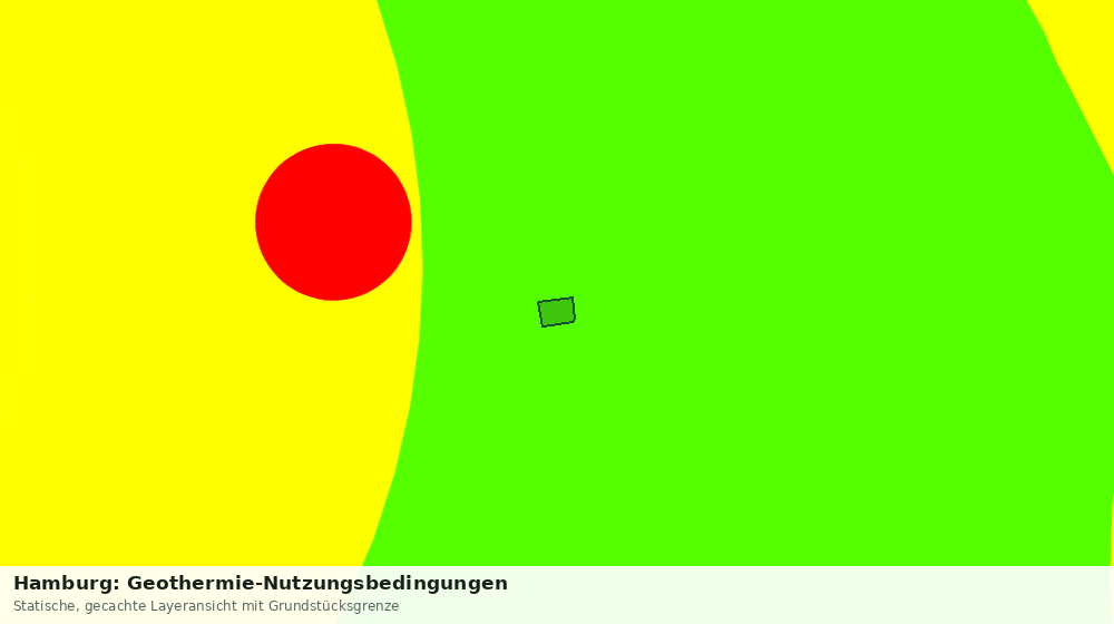 Statische Kartenansicht: Hamburg: Geothermie-Nutzungsbedingungen