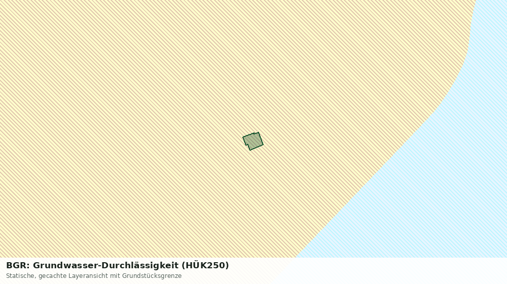 Statische Kartenansicht: BGR: Grundwasser-Durchlässigkeit (HÜK250)