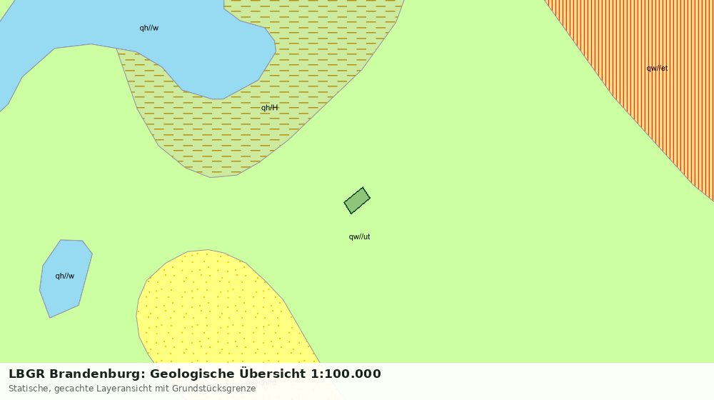 Statische Kartenansicht: LBGR Brandenburg: Geologische Übersicht 1:100.000