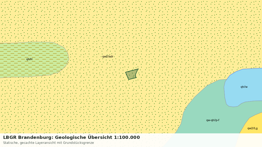 Statische Kartenansicht: LBGR Brandenburg: Geologische Übersicht 1:100.000