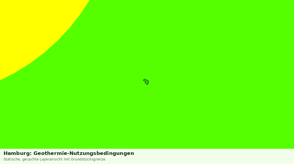 Statische Kartenansicht: Hamburg: Geothermie-Nutzungsbedingungen