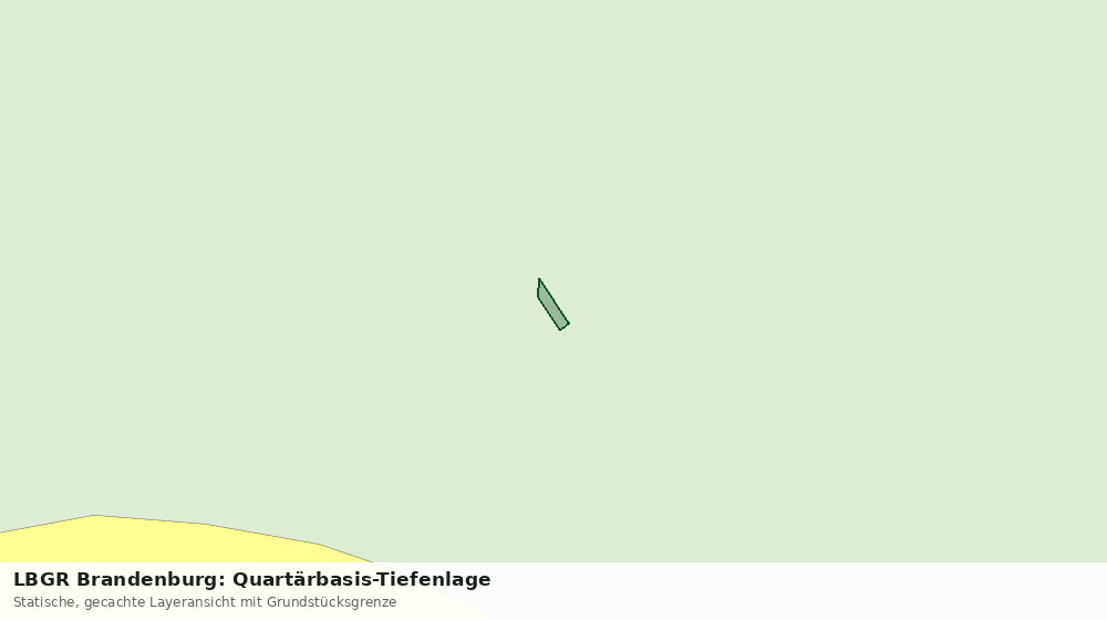 Statische Kartenansicht: LBGR Brandenburg: Quartärbasis-Tiefenlage