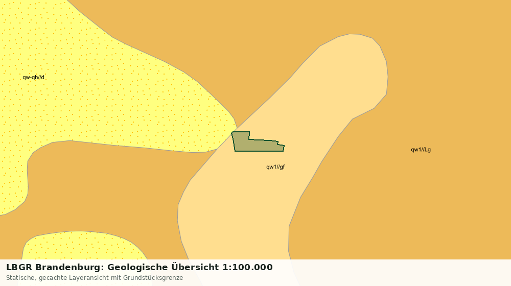 Statische Kartenansicht: LBGR Brandenburg: Geologische Übersicht 1:100.000