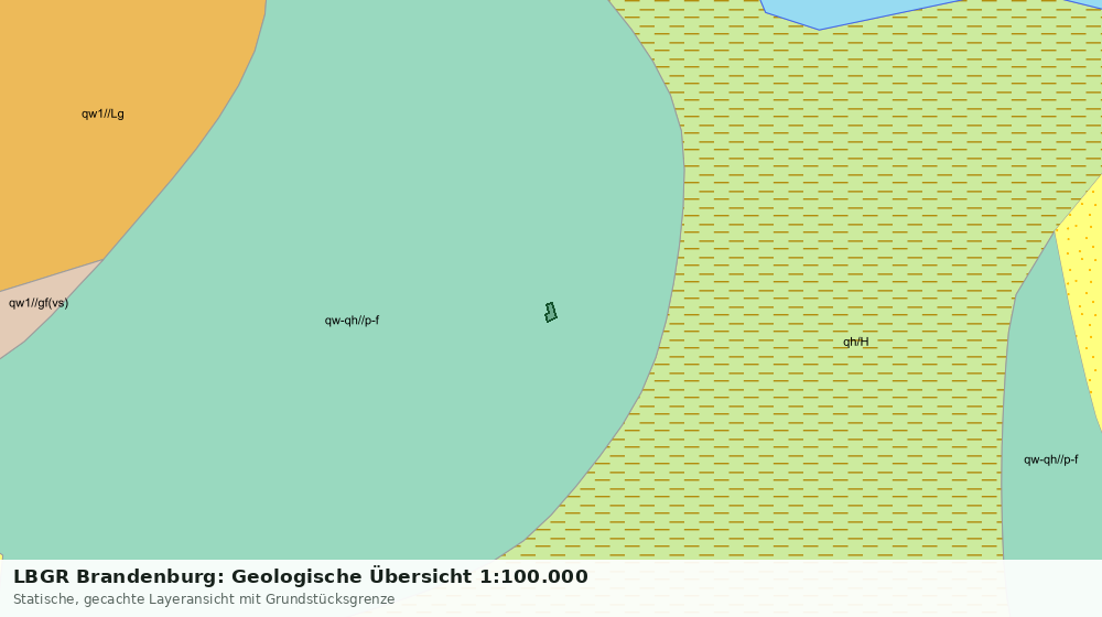 Statische Kartenansicht: LBGR Brandenburg: Geologische Übersicht 1:100.000