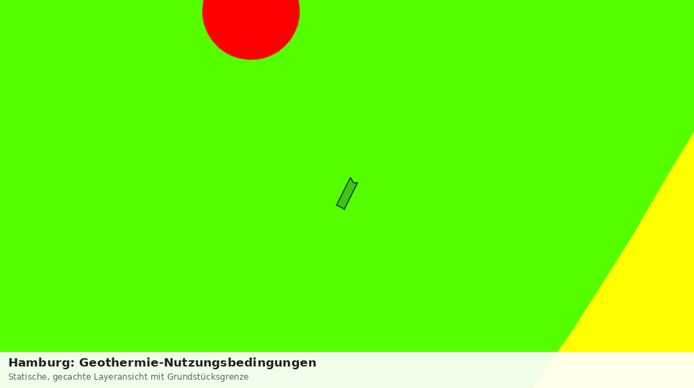 Statische Kartenansicht: Hamburg: Geothermie-Nutzungsbedingungen