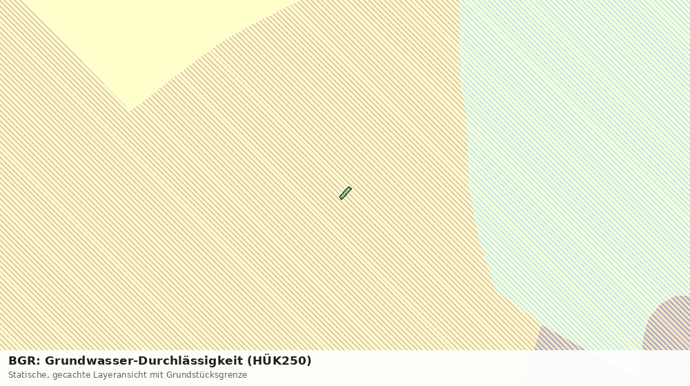 Statische Kartenansicht: BGR: Grundwasser-Durchlässigkeit (HÜK250)