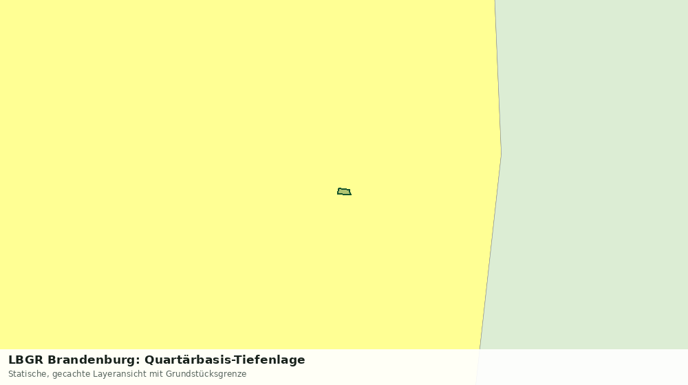 Statische Kartenansicht: LBGR Brandenburg: Quartärbasis-Tiefenlage