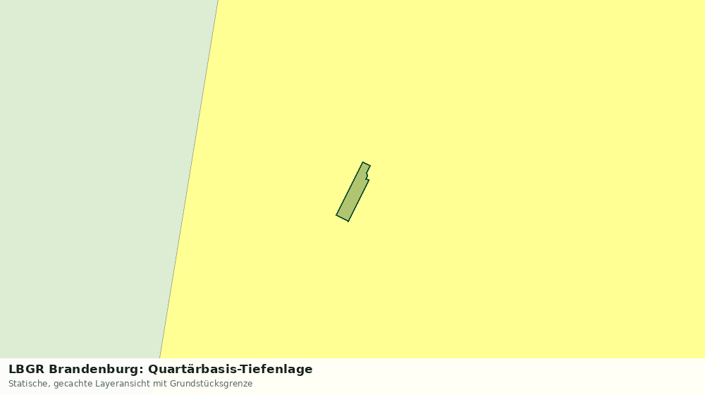 Statische Kartenansicht: LBGR Brandenburg: Quartärbasis-Tiefenlage