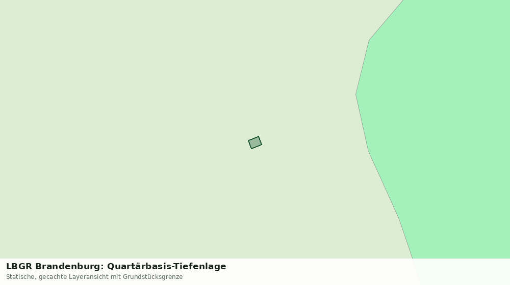 Statische Kartenansicht: LBGR Brandenburg: Quartärbasis-Tiefenlage