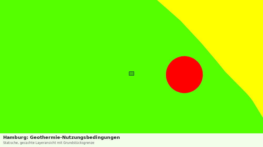 Statische Kartenansicht: Hamburg: Geothermie-Nutzungsbedingungen
