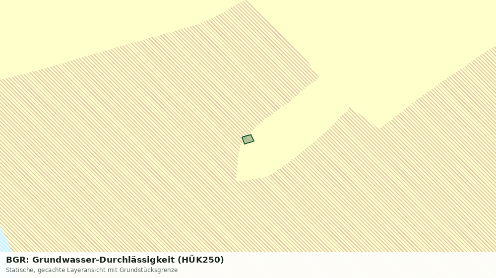 Statische Kartenansicht: BGR: Grundwasser-Durchlässigkeit (HÜK250)