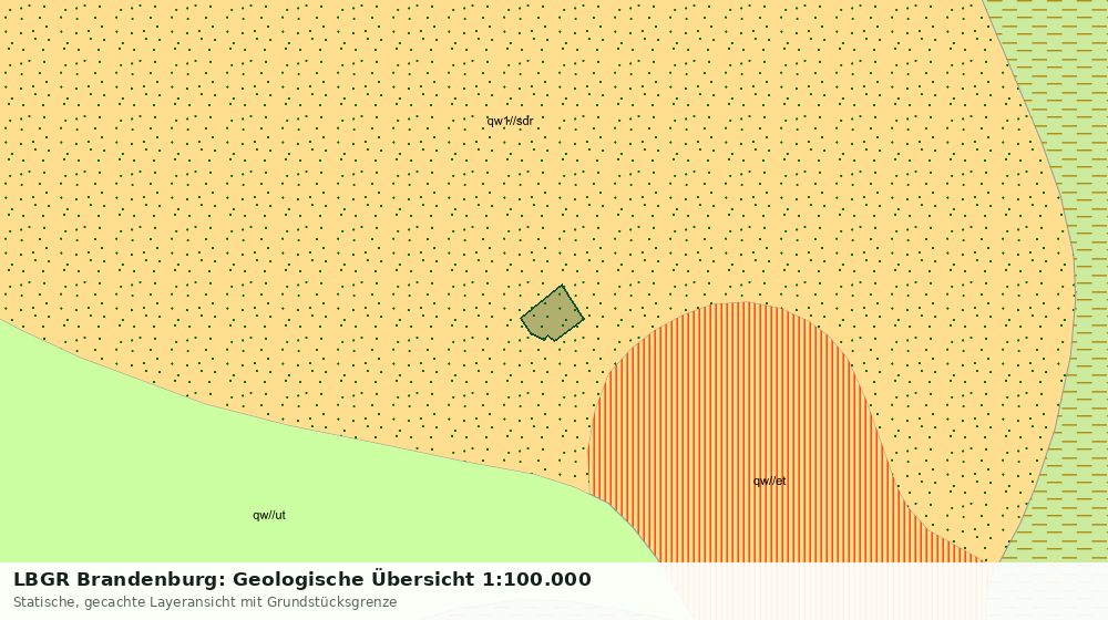 Statische Kartenansicht: LBGR Brandenburg: Geologische Übersicht 1:100.000