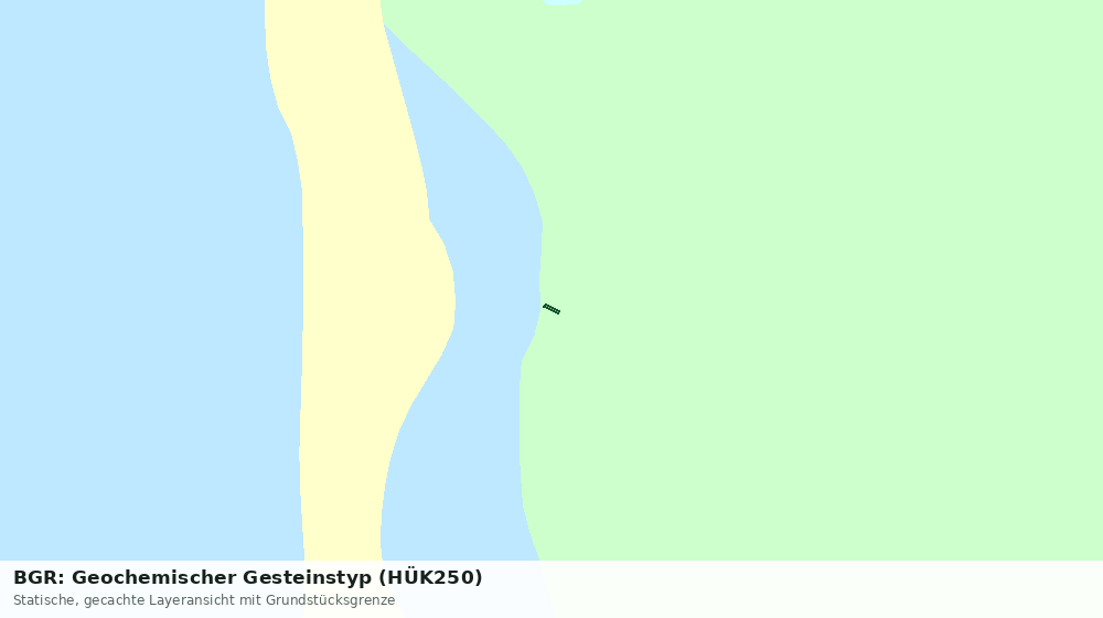 Statische Kartenansicht: BGR: Geochemischer Gesteinstyp (HÜK250)