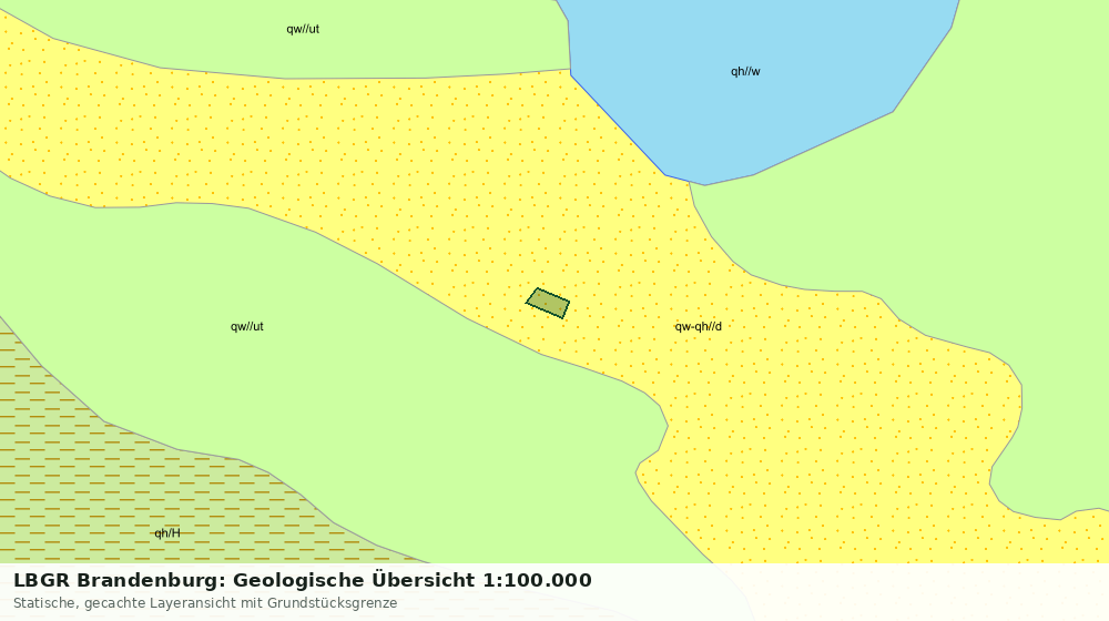 Statische Kartenansicht: LBGR Brandenburg: Geologische Übersicht 1:100.000